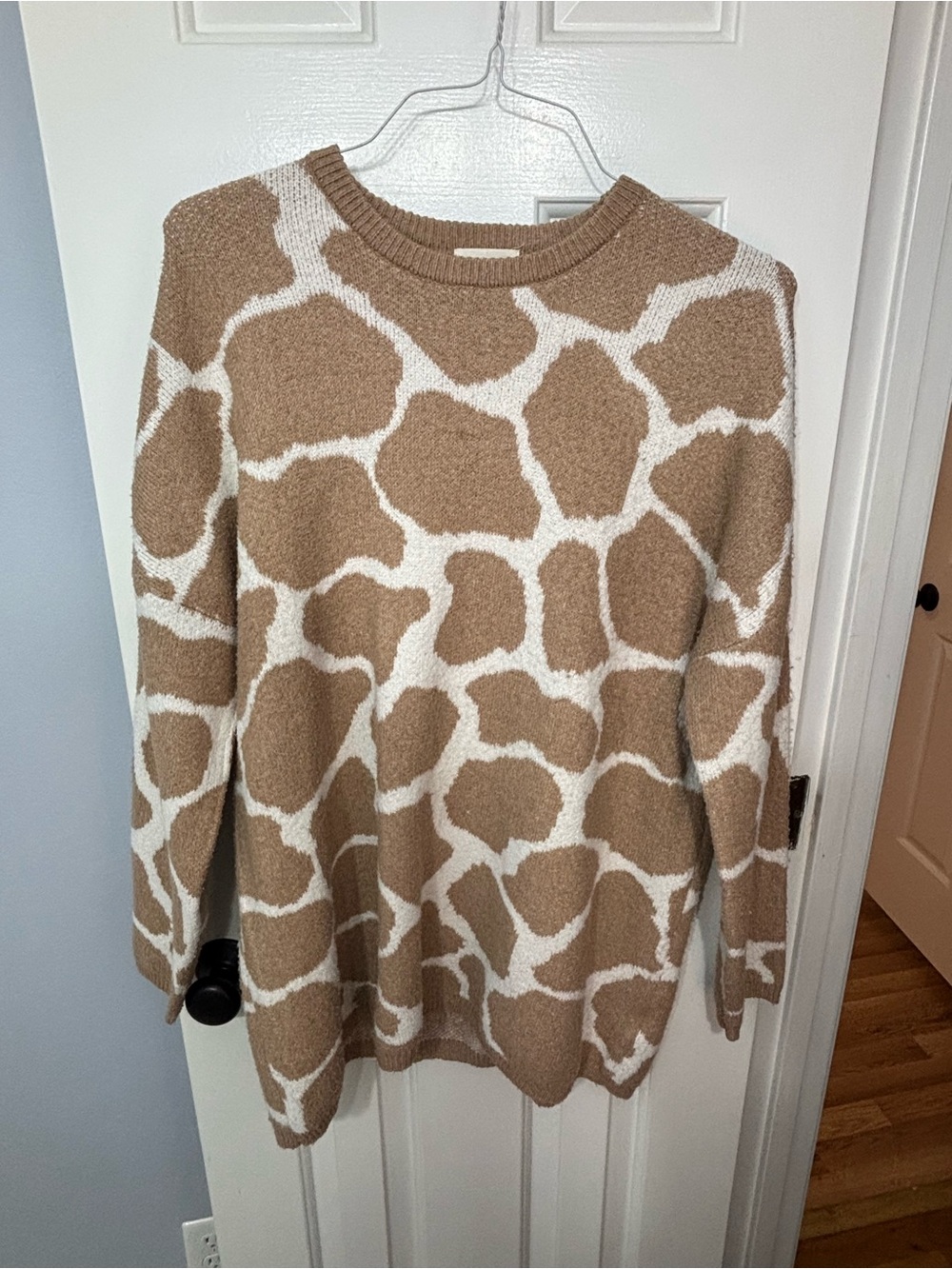 Cozy Camel & Cream Crewneck Sweater